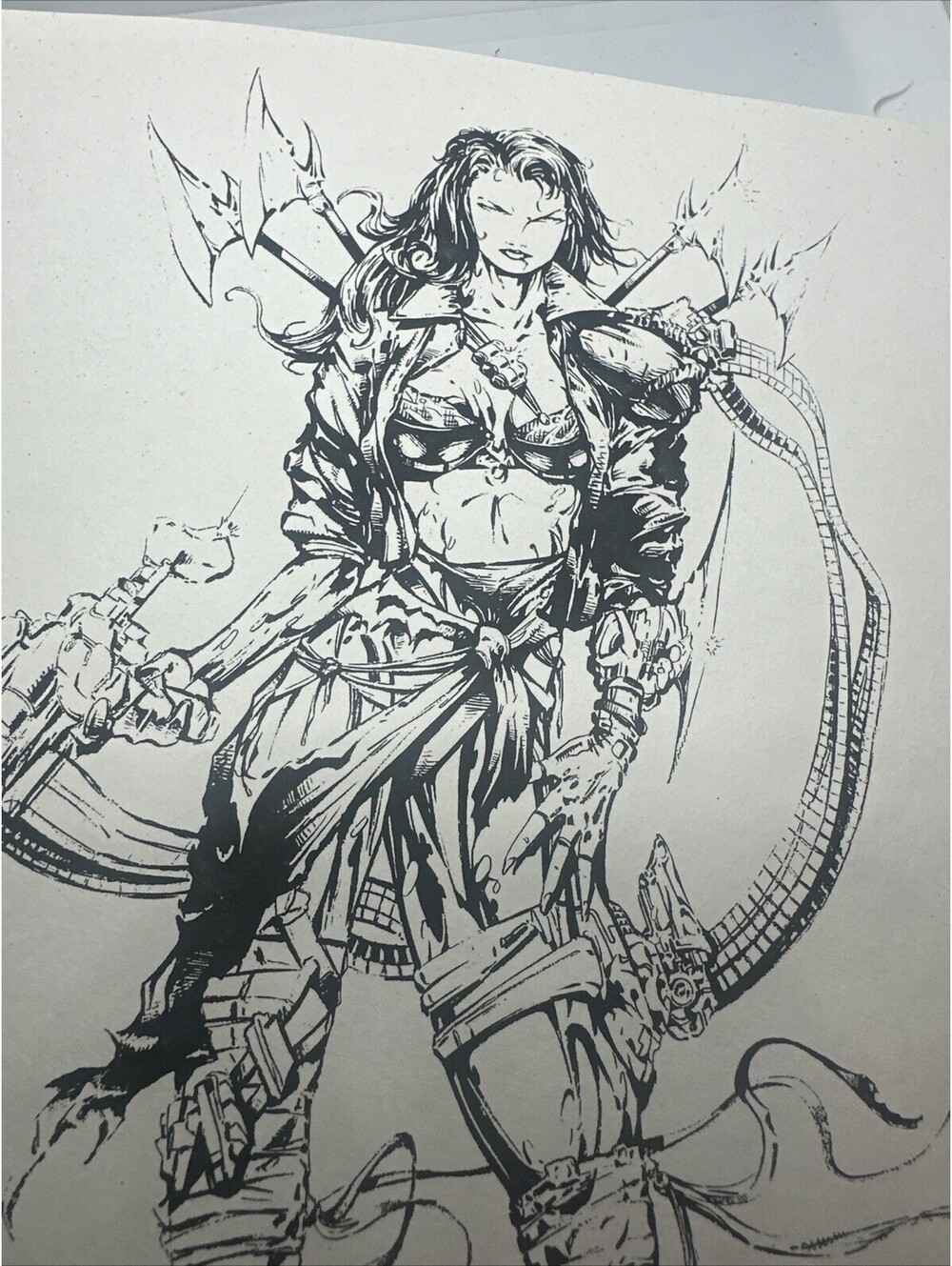 Raze R.A.Z.E. RAZE Signed Print 19/100 8.5x11” Firstlight Comixx Entertainment - Picture 4 of 4